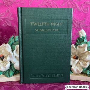 1921 Twelfth Night by William Shakespeare, Smaller Illustrated Antique Book